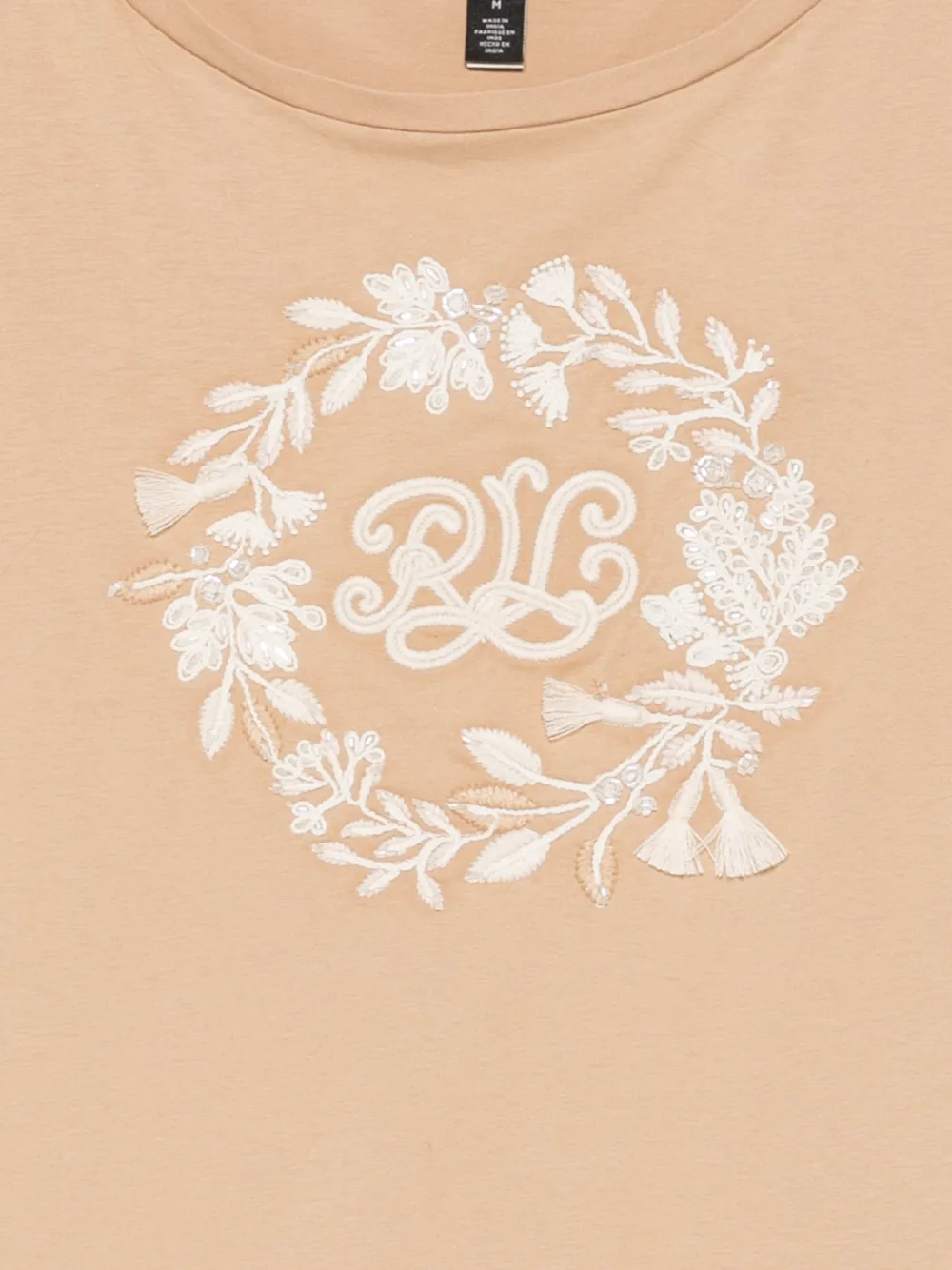 Floral-Embroidered Top