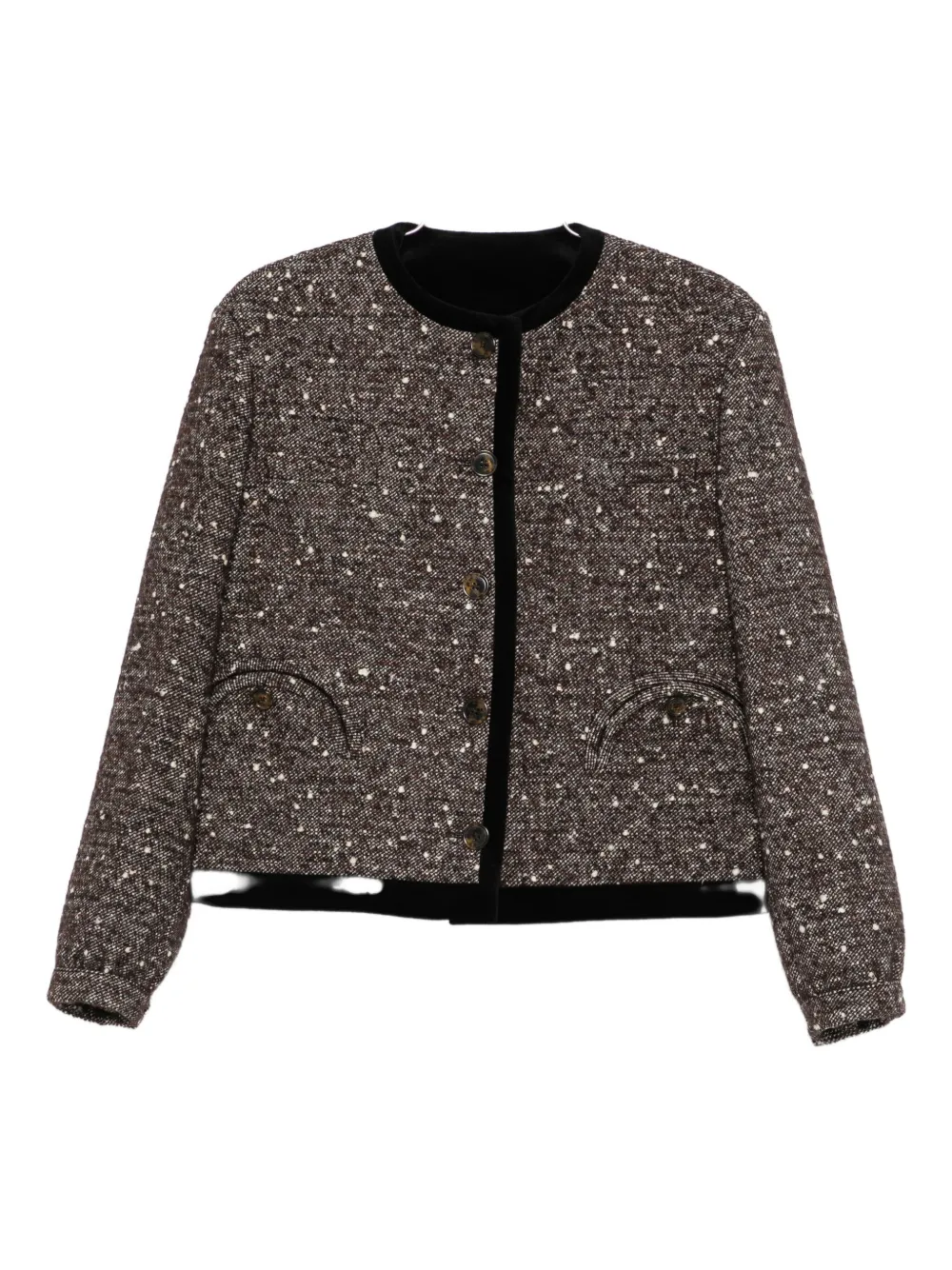 Blazé Milano Button-down Jacket In Brown