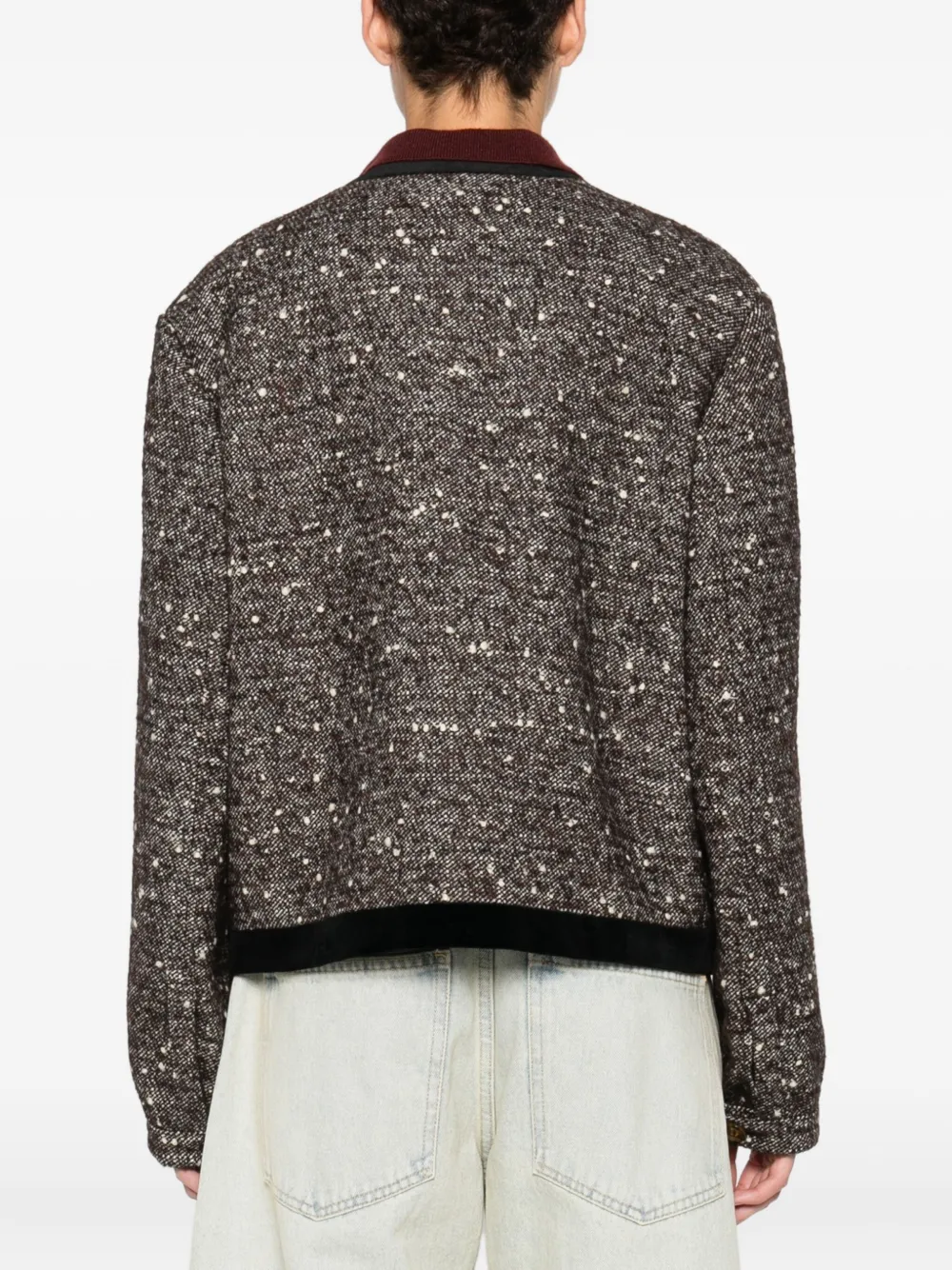 Blazé Milano Button-down Jacket In Brown