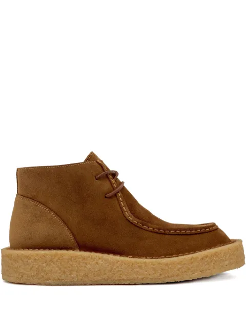 Buttero lace-up crepe-sole boots