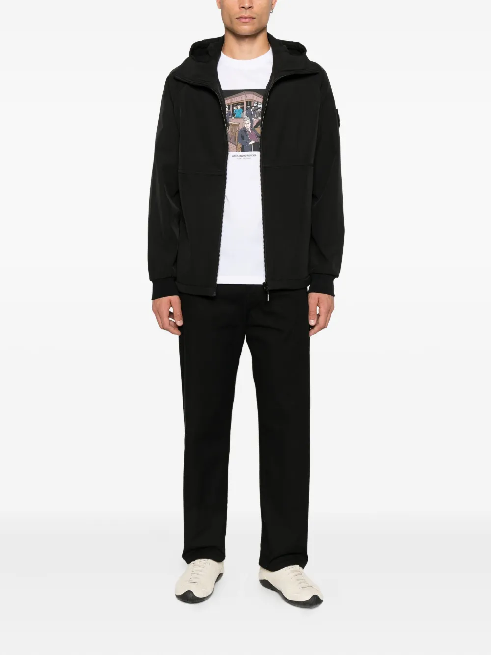 Weekend Offender patch-detail hooded jacket | Hooded Jackets | Image 2