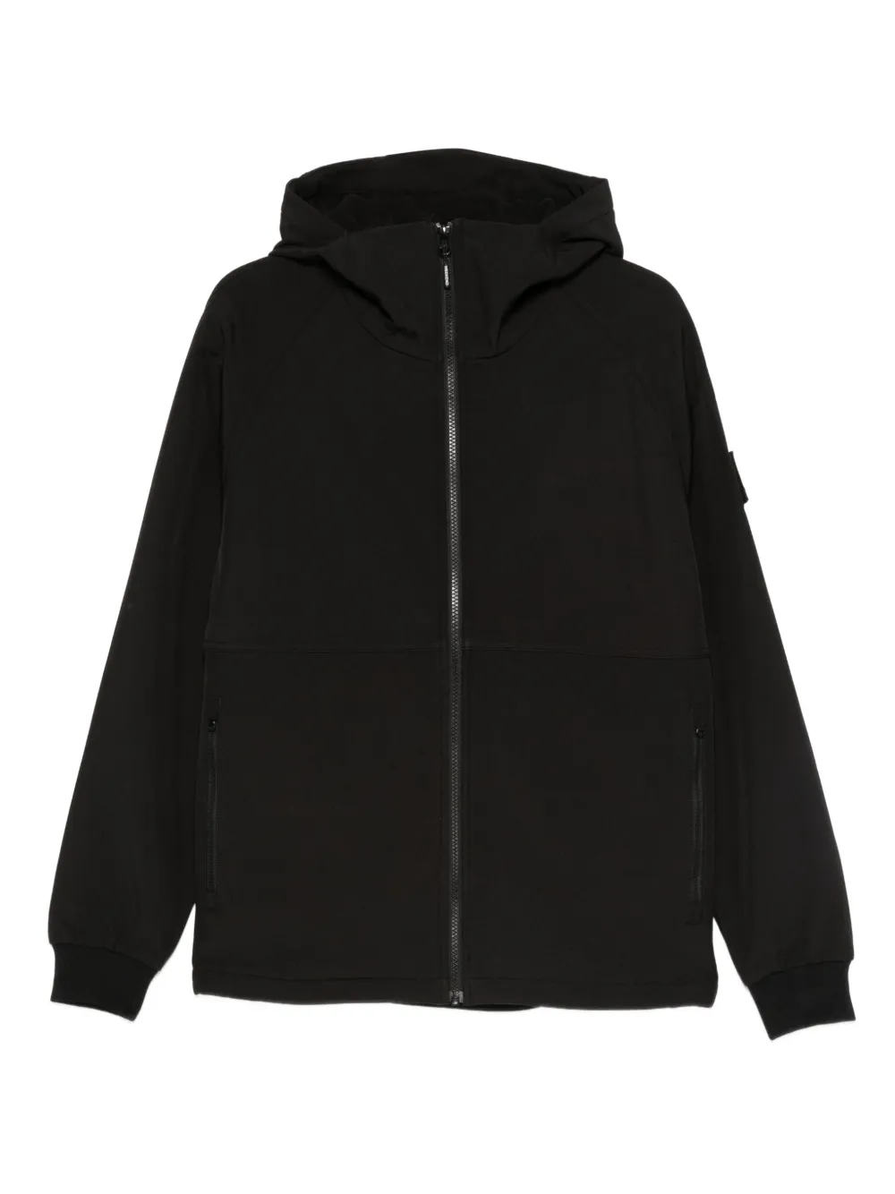 Weekend Offender patch-detail hooded jacket | Black | Image 1