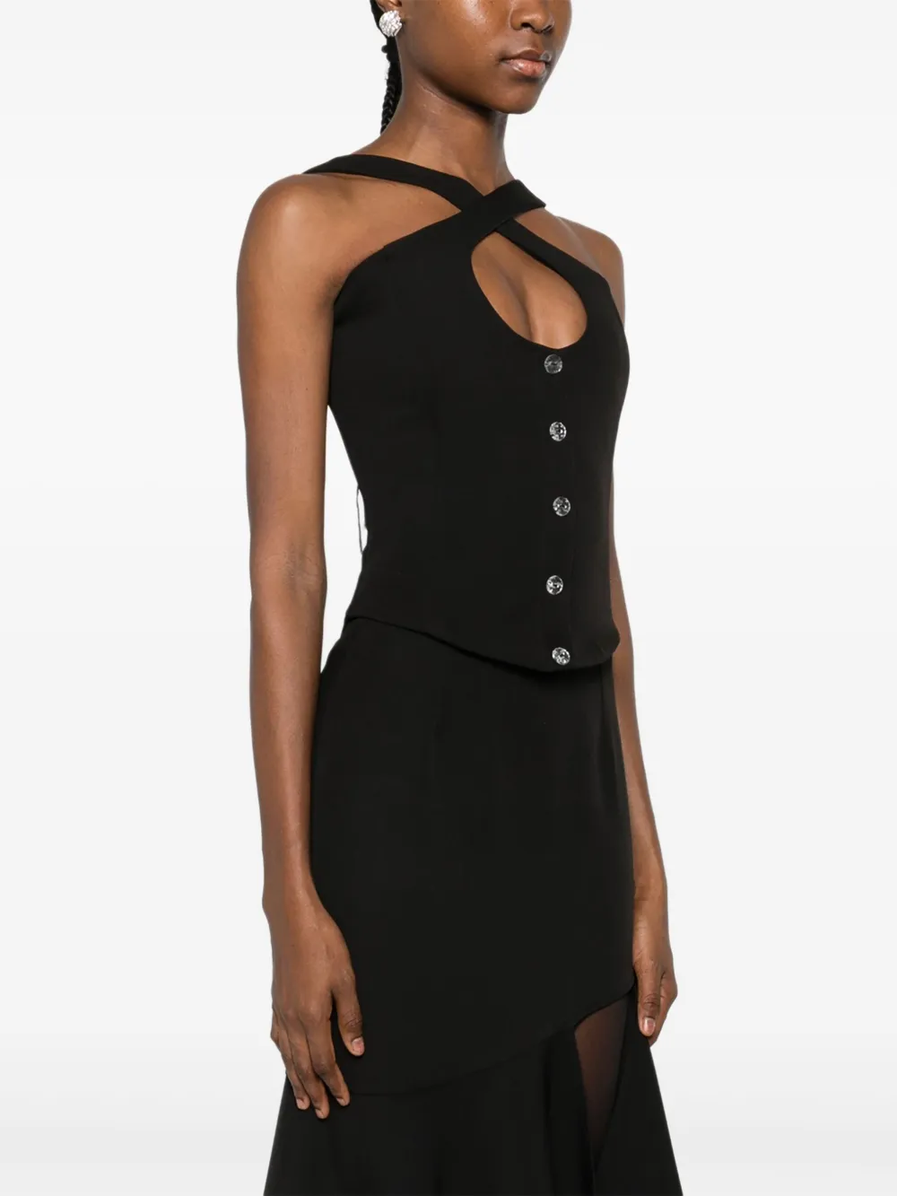 RHIZOME Rosemary korset-top Zwart