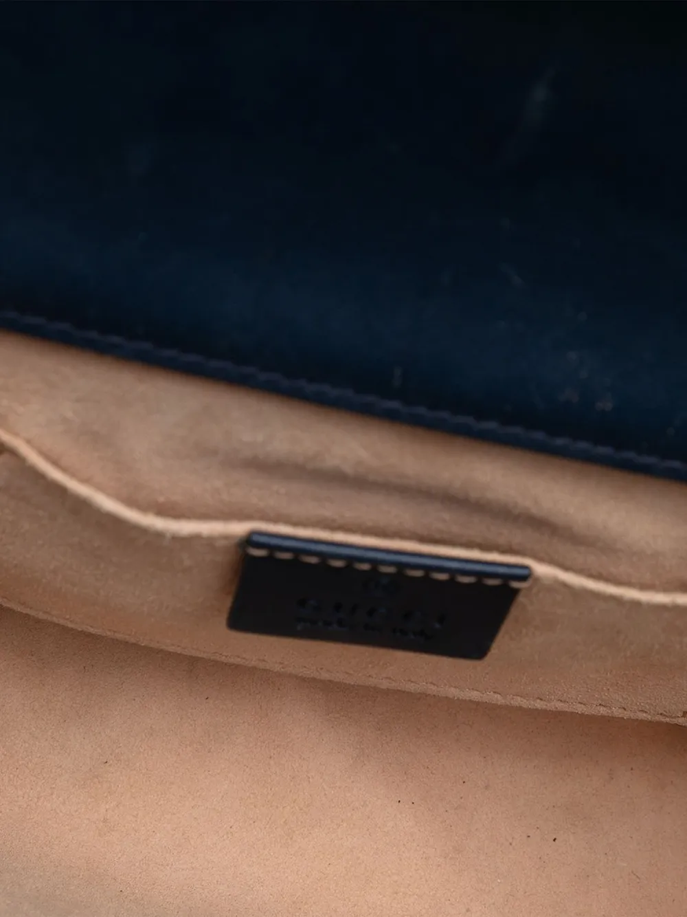 Pre-owned Gucci 2016-2025 Small Ssima Padlock Crossbody Bag In Blue