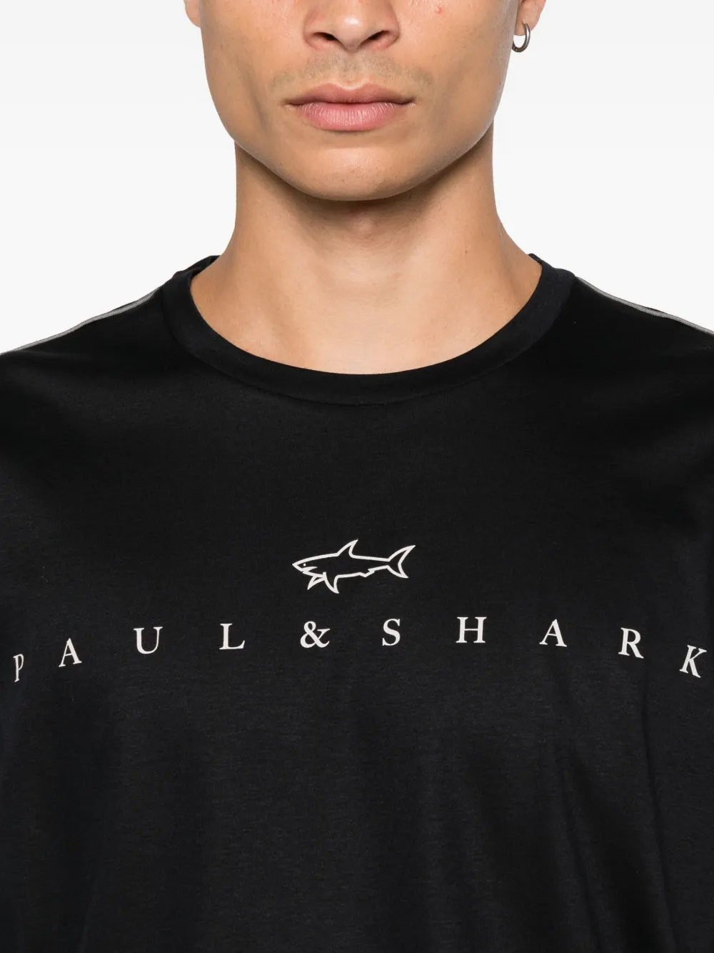 Paul & Shark Logo-print T-shirt In Black