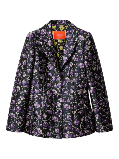 La DoubleJ jacquard floral blazer