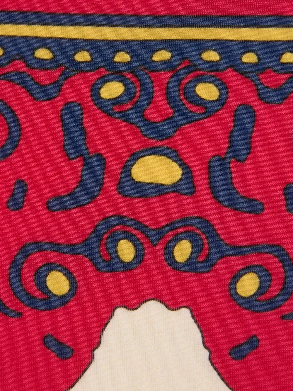 La Doublej Print Bikini Bottom In White