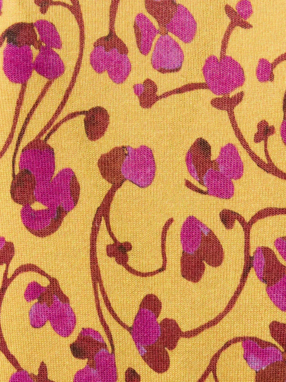 La DoubleJ Blouse met col en bloemenprint Geel