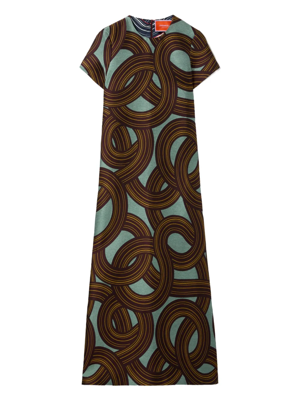 La Doublej Swing Midi Dress In Brown