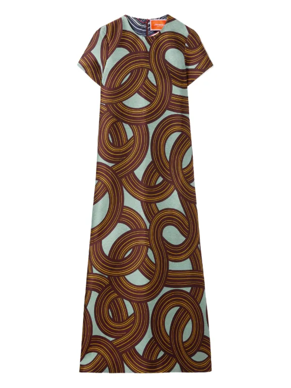 La DoubleJ Dresses Women - Swing Dress Montecarlo Dusty Blue XS 57% Polyester 33% Recycled Polyester 10% Viscose La DoubleJ Dresses Women - Swing Dress Montecarlo Dusty Blue XS 57% Polyester 33% Recycled Polyester 10% Viscose