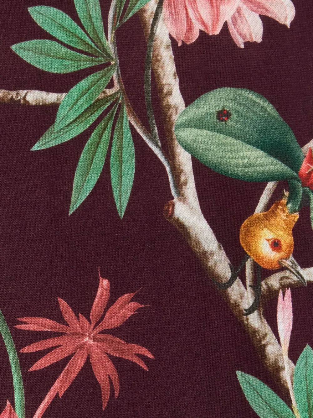 La Doublej Sporty Swing Floral-print Dress In Brown