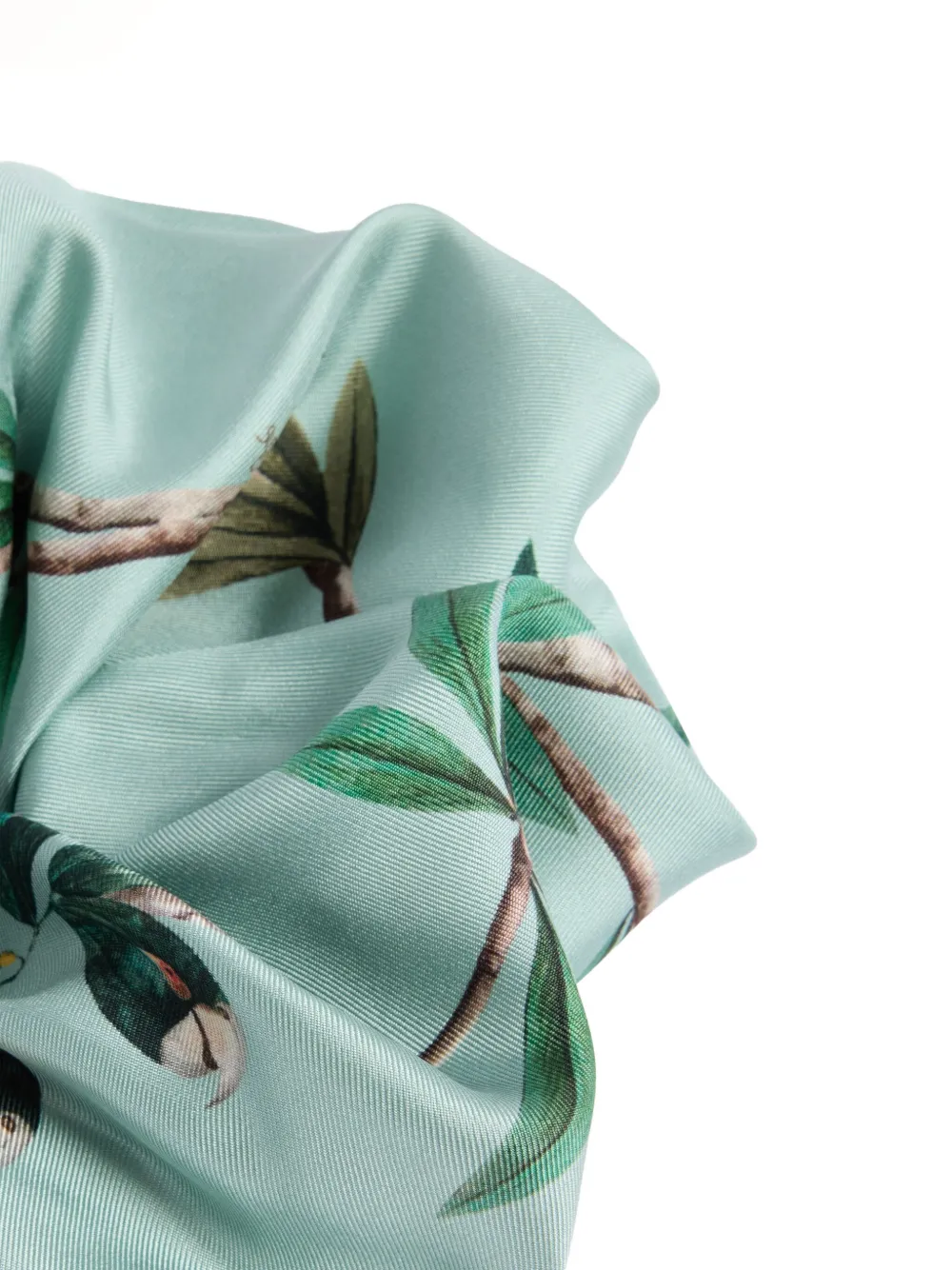 La Doublej Giga Floral Scrunchie In Blue