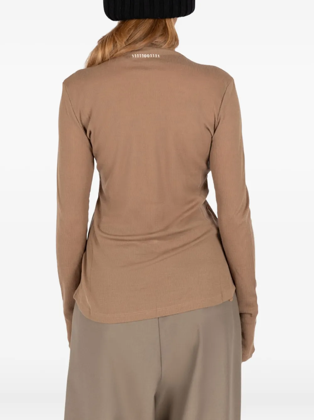 Société Anonyme D-skin Ribbed T-shirt In Brown