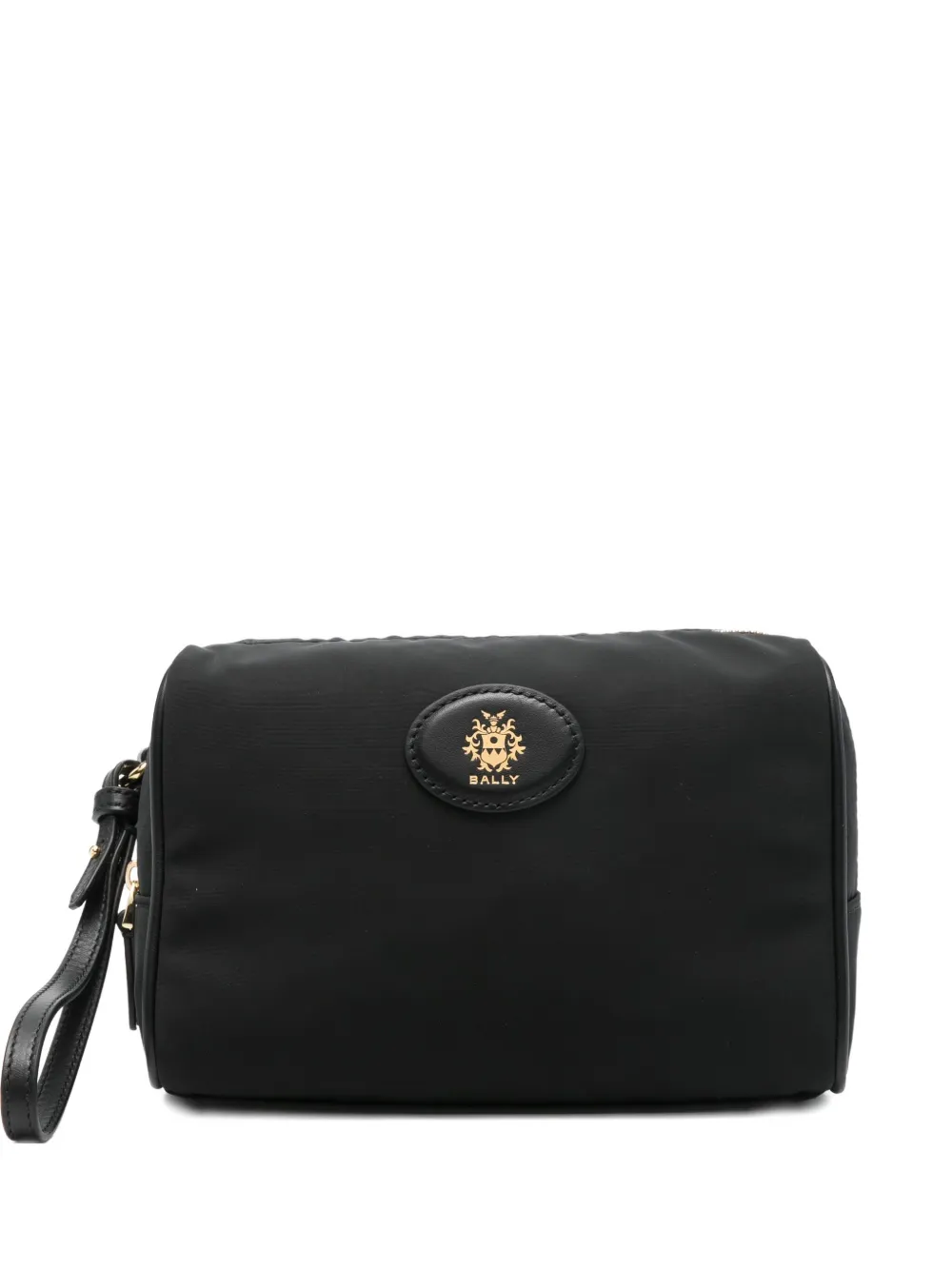 Bally crest-appliqué clutch bag | Schwarz | Image 1