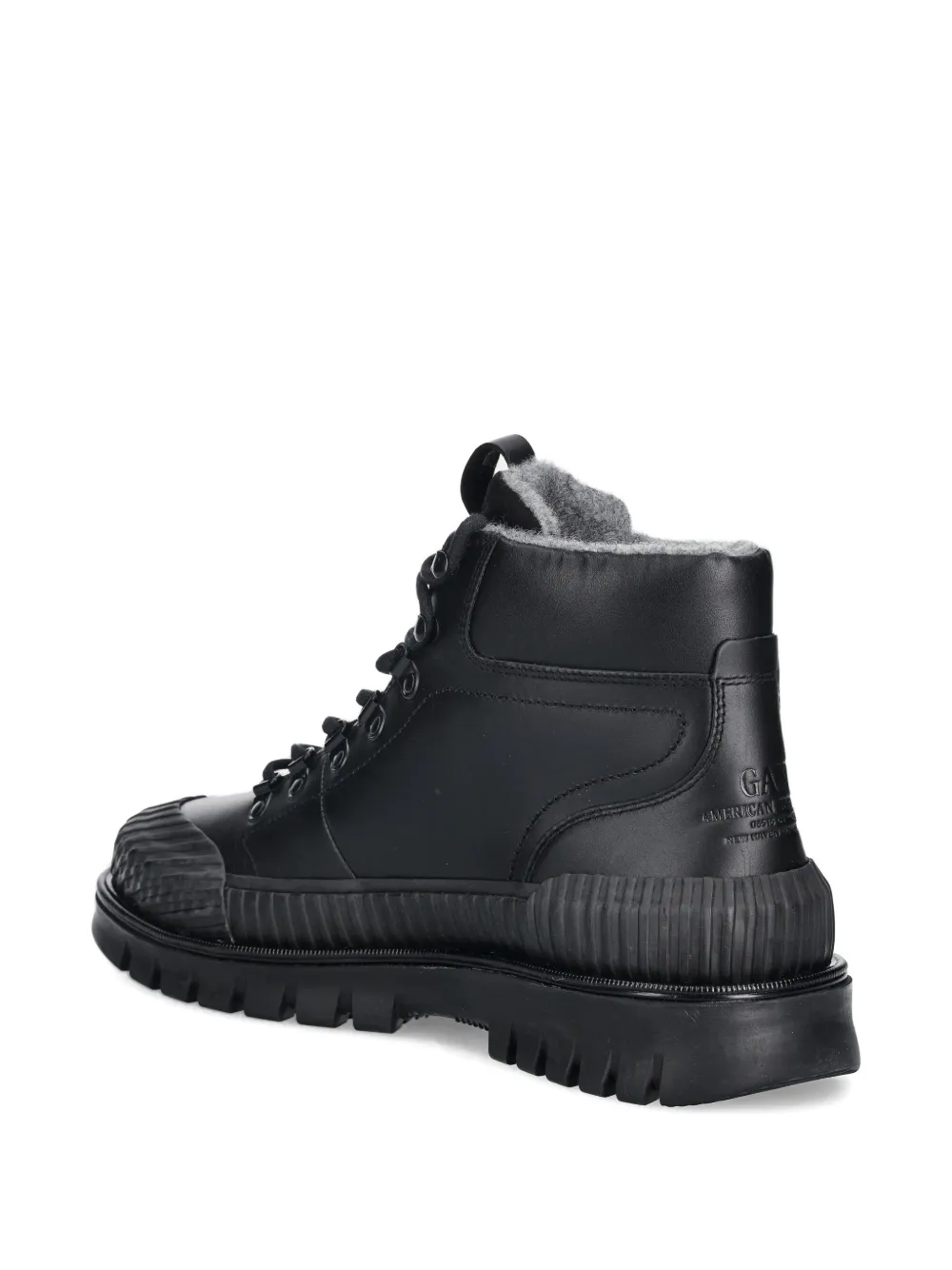 Gant lace-up lug-sole boots Zwart