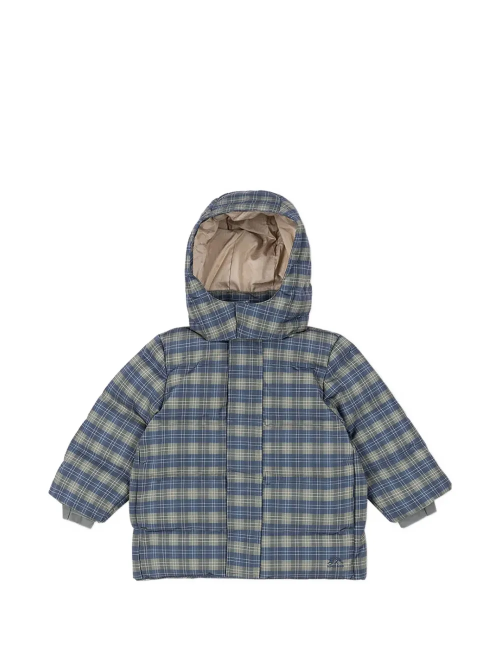 Konges Sløjd check hooded jacket - Blu