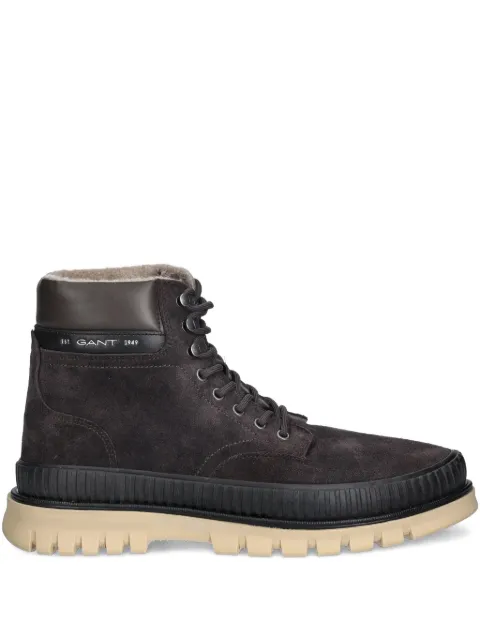 Gant lace-up lug-sole boots