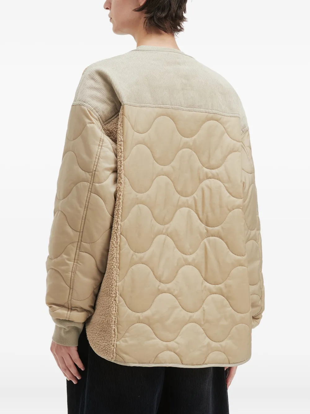 Aftermaths Quilted Patchwork Jacket In Neutral