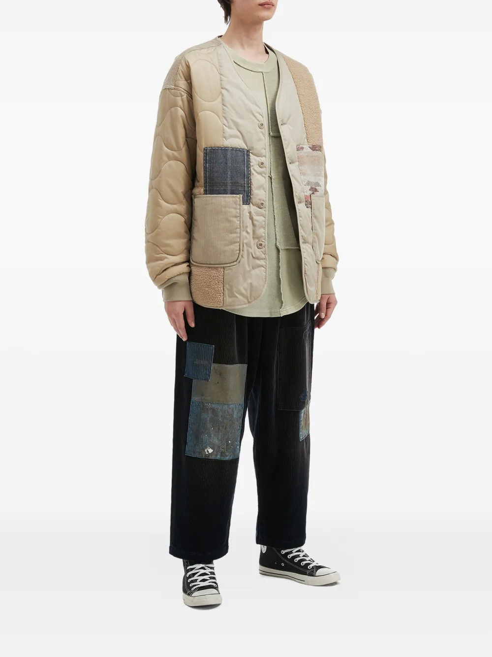 aftermaths quilted patchwork jacket | Down Jackets | Image 2