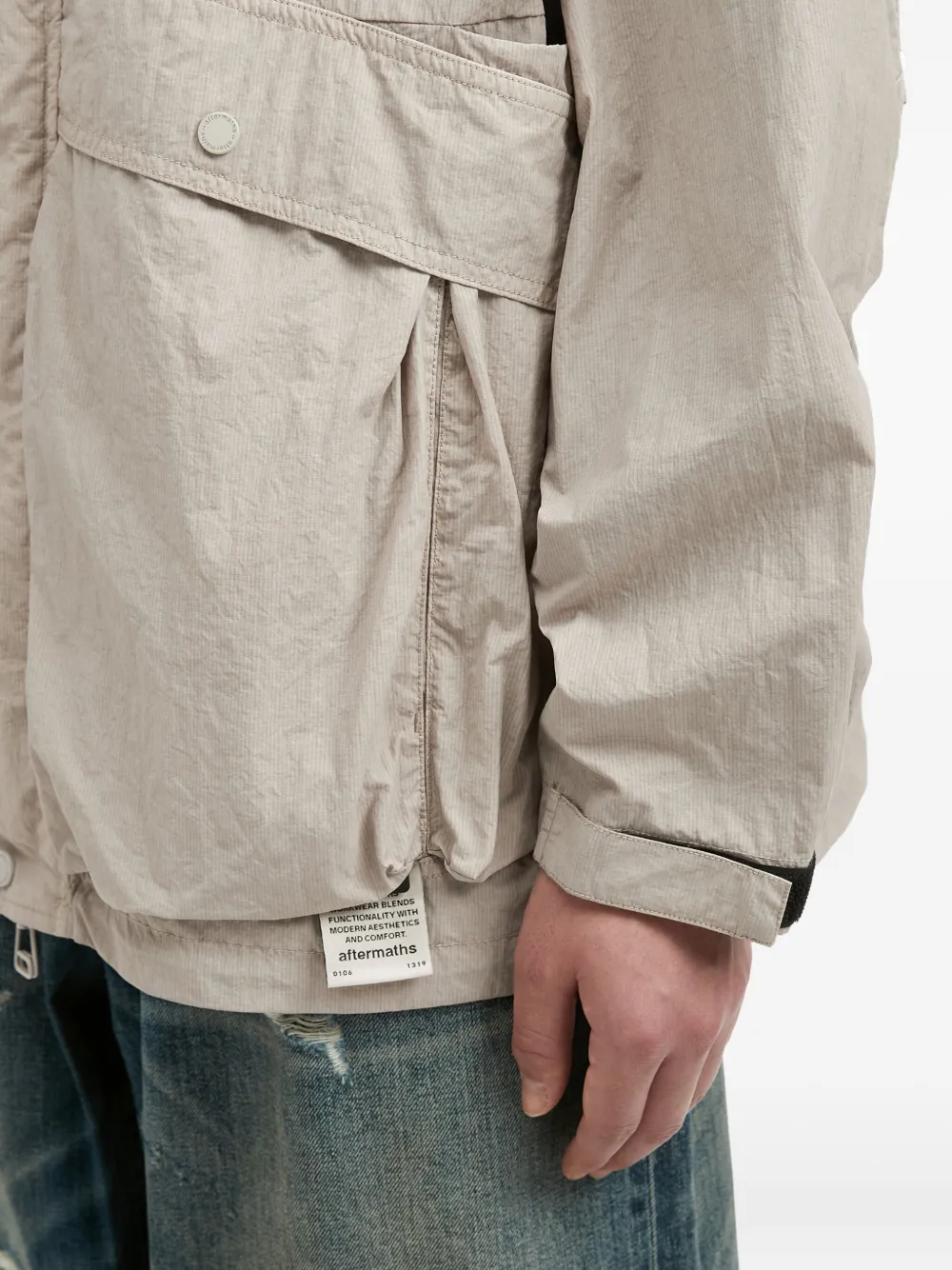 Aftermaths Hooded Jacket In Neutral