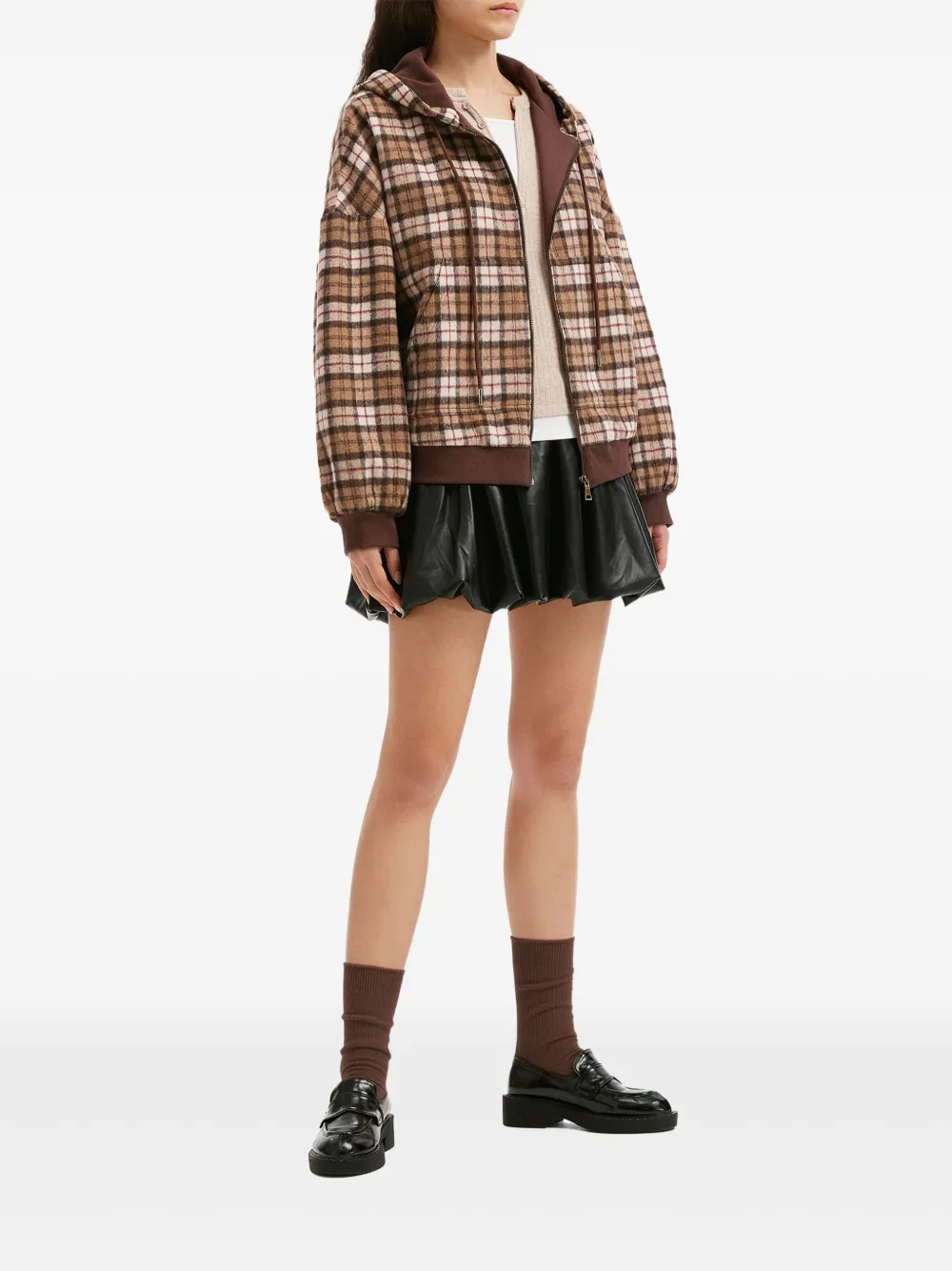 b+ab hoodie a cuadros con capucha | Hoodies | Image 2