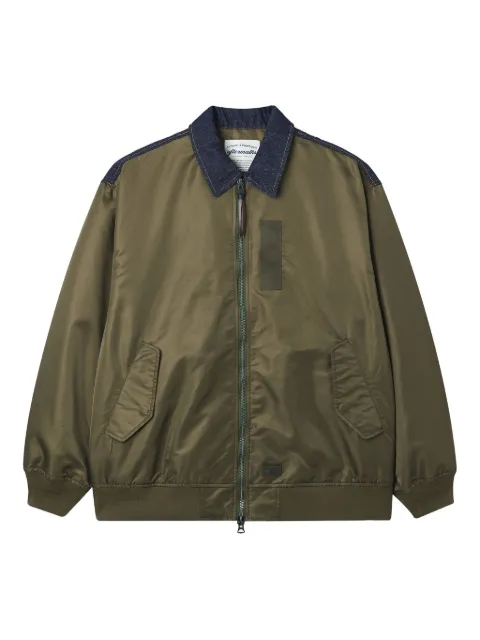 aftermaths zip-up bomber jacket