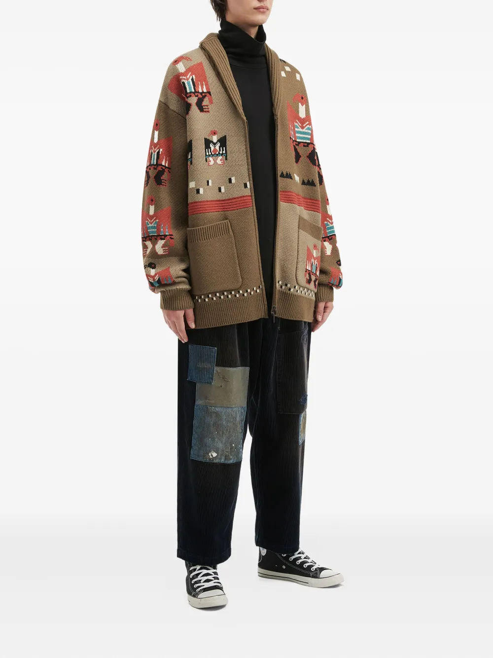 aftermaths intarsia-knit cardigan | Cardigans | Image 2