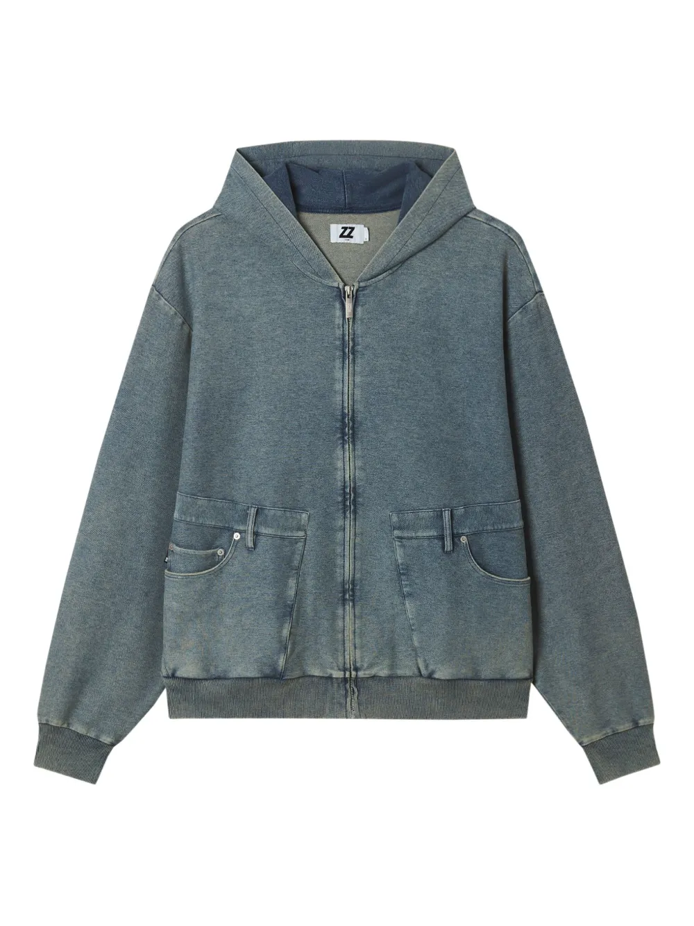 izzue zip-up hoodie | Blue | Image 1