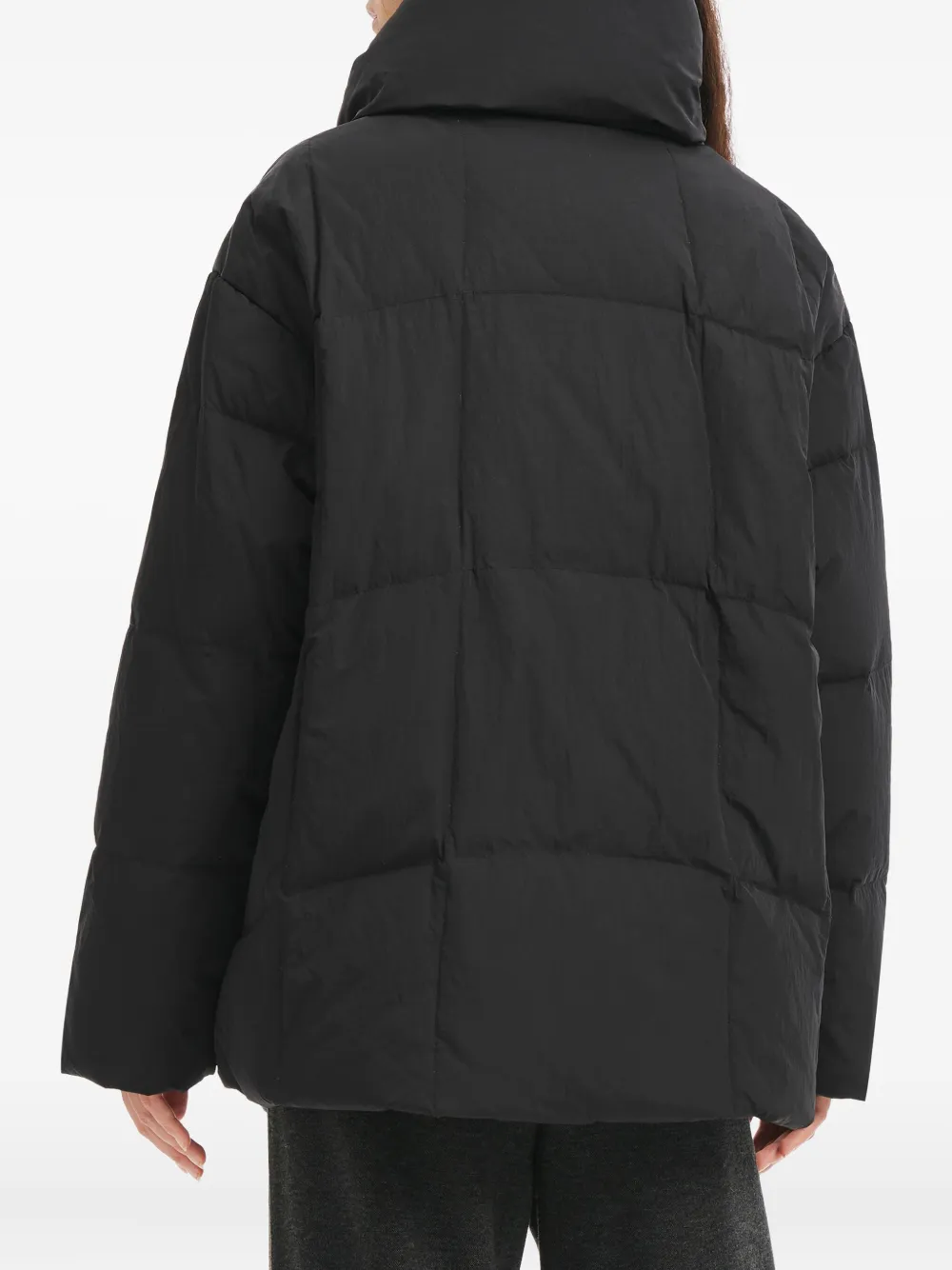 b+ab Jack met trechterhals en rits Zwart