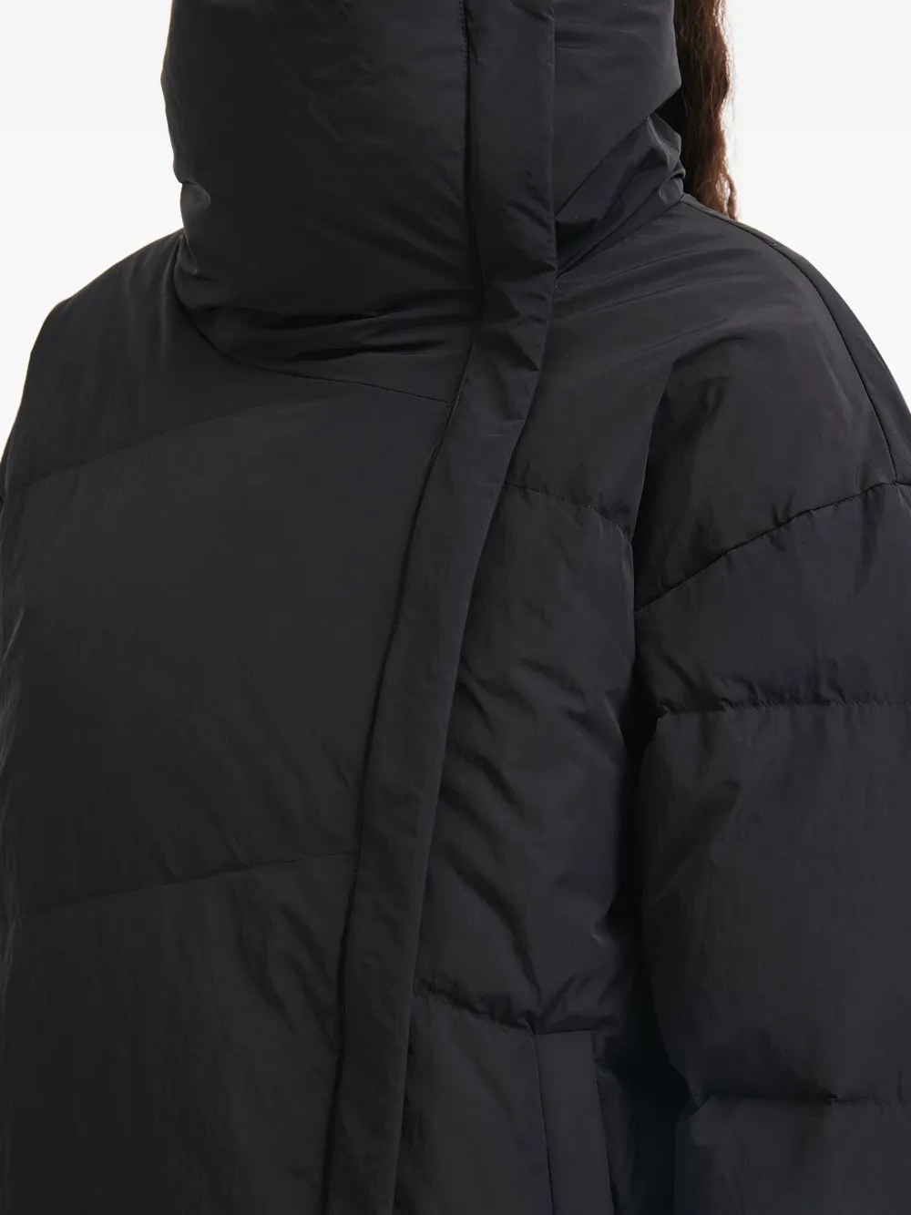 b+ab Jack met trechterhals en rits Zwart