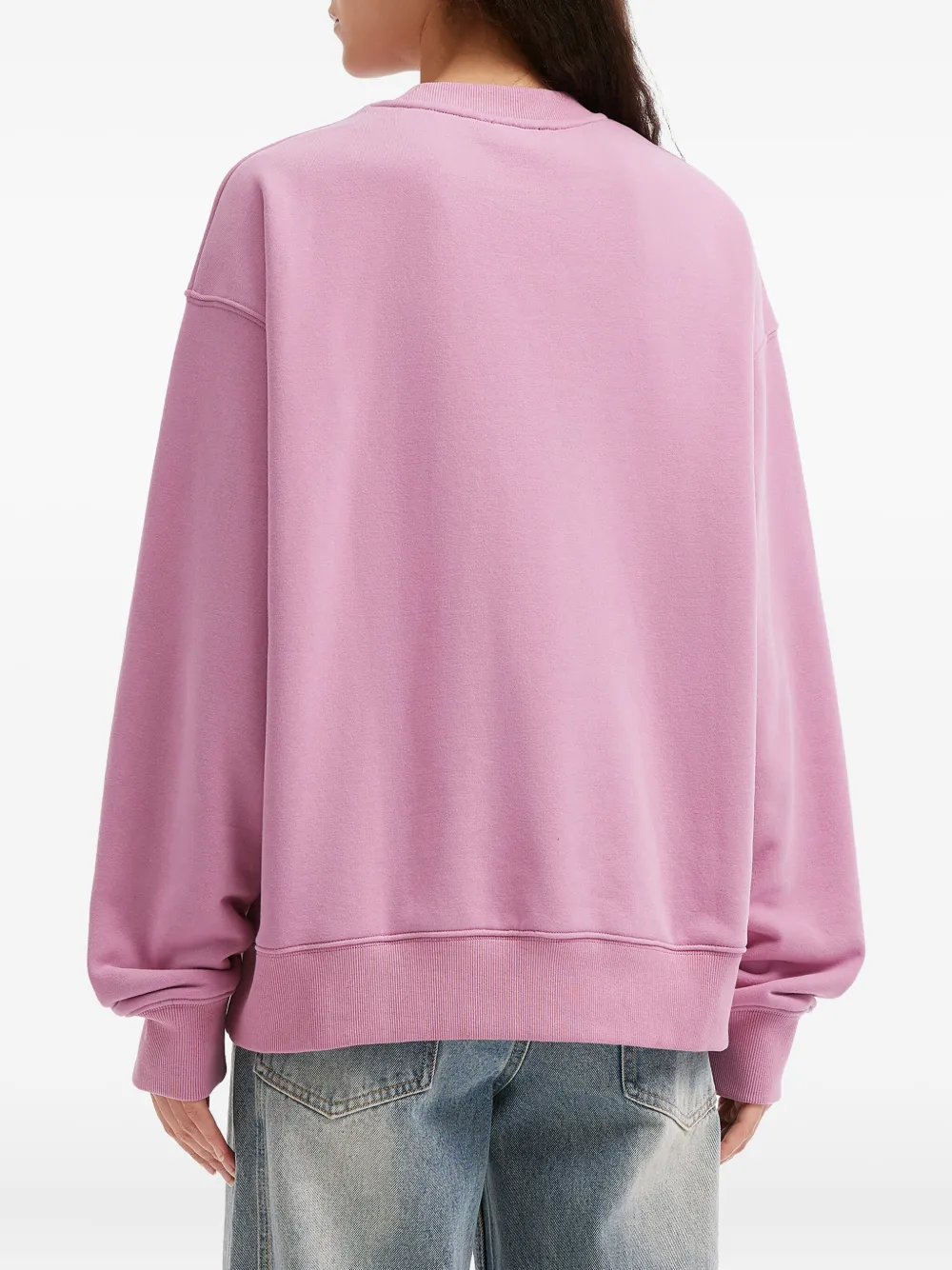 Tout A Coup Graphic Crewneck Sweatshirt In Pink