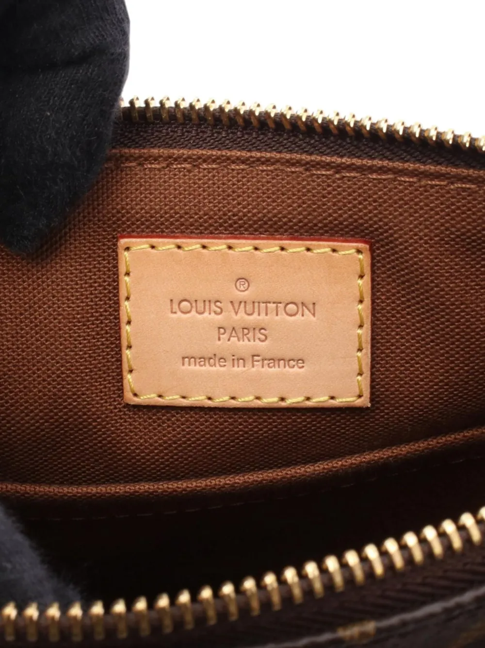 Pre-owned Louis Vuitton 2012 Monogram Pochette Valmy Crossbody Bag In Brown