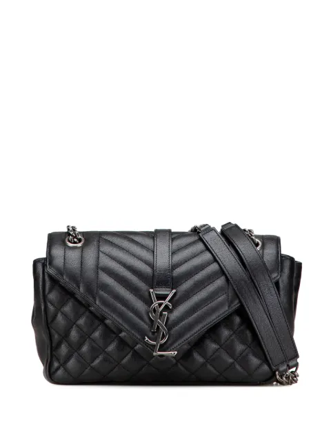 Saint Laurent Pre-Owned 2016 Medium Sheepskin Triquilt Monogram College Bag shoulder bag