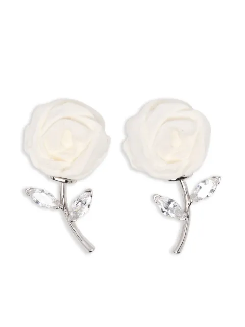 SHUSHU/TONG aretes con diseño de rosa