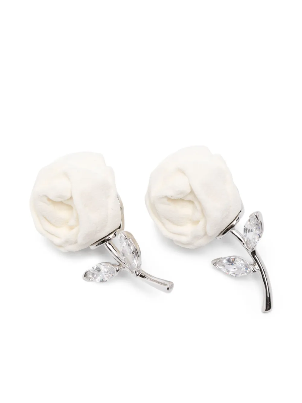 Shushu-tong Rose-design Earrings In Metallic