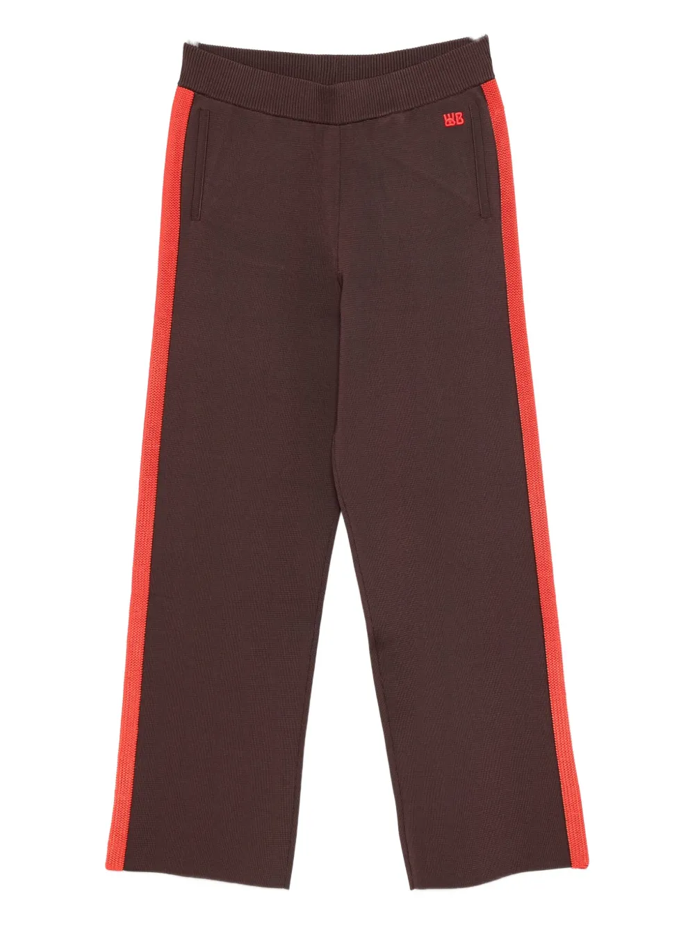 Wales Bonner Side-stripe Trousers In Brown