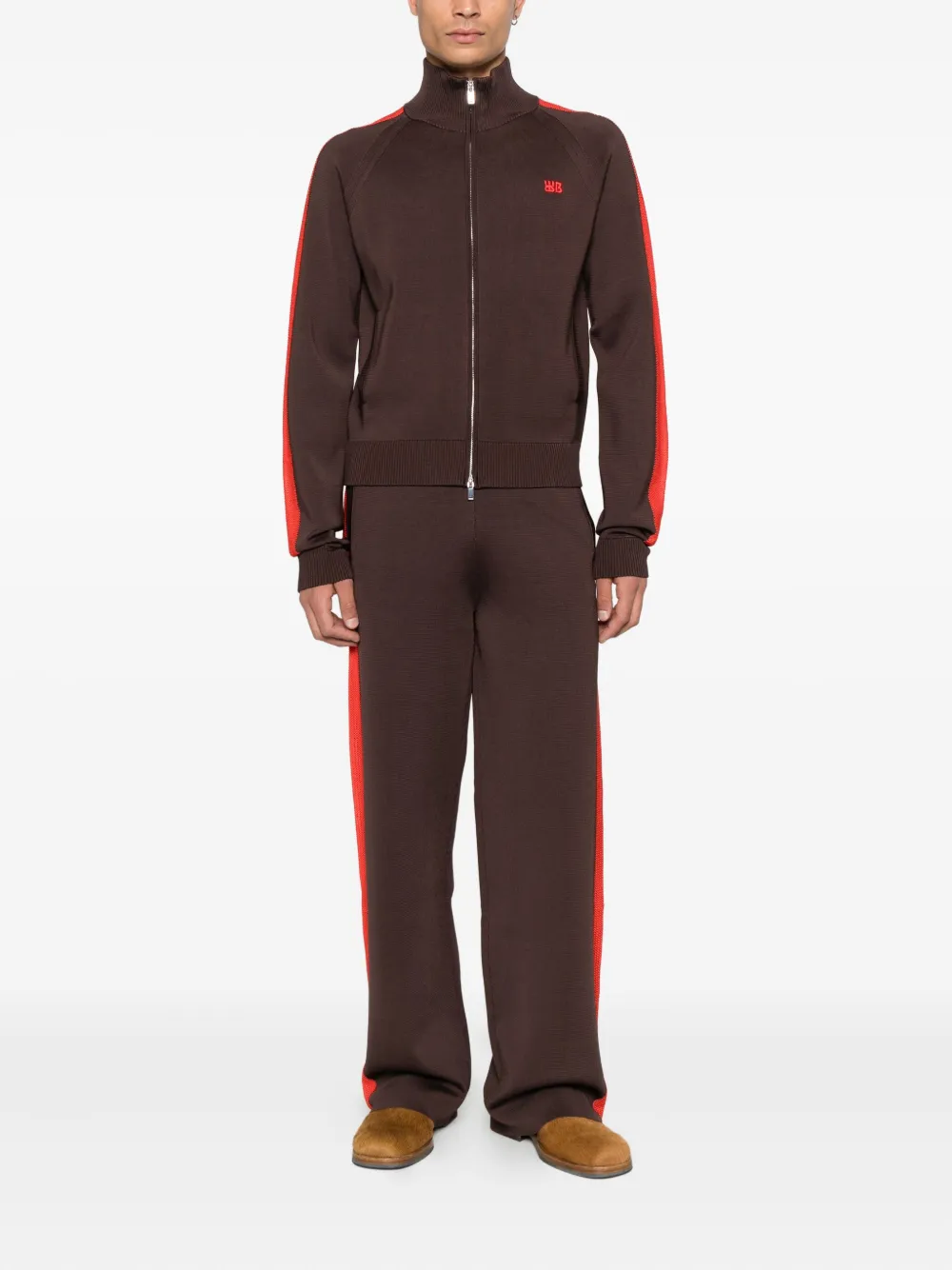 Wales Bonner Broek met zijstreep - Bruin