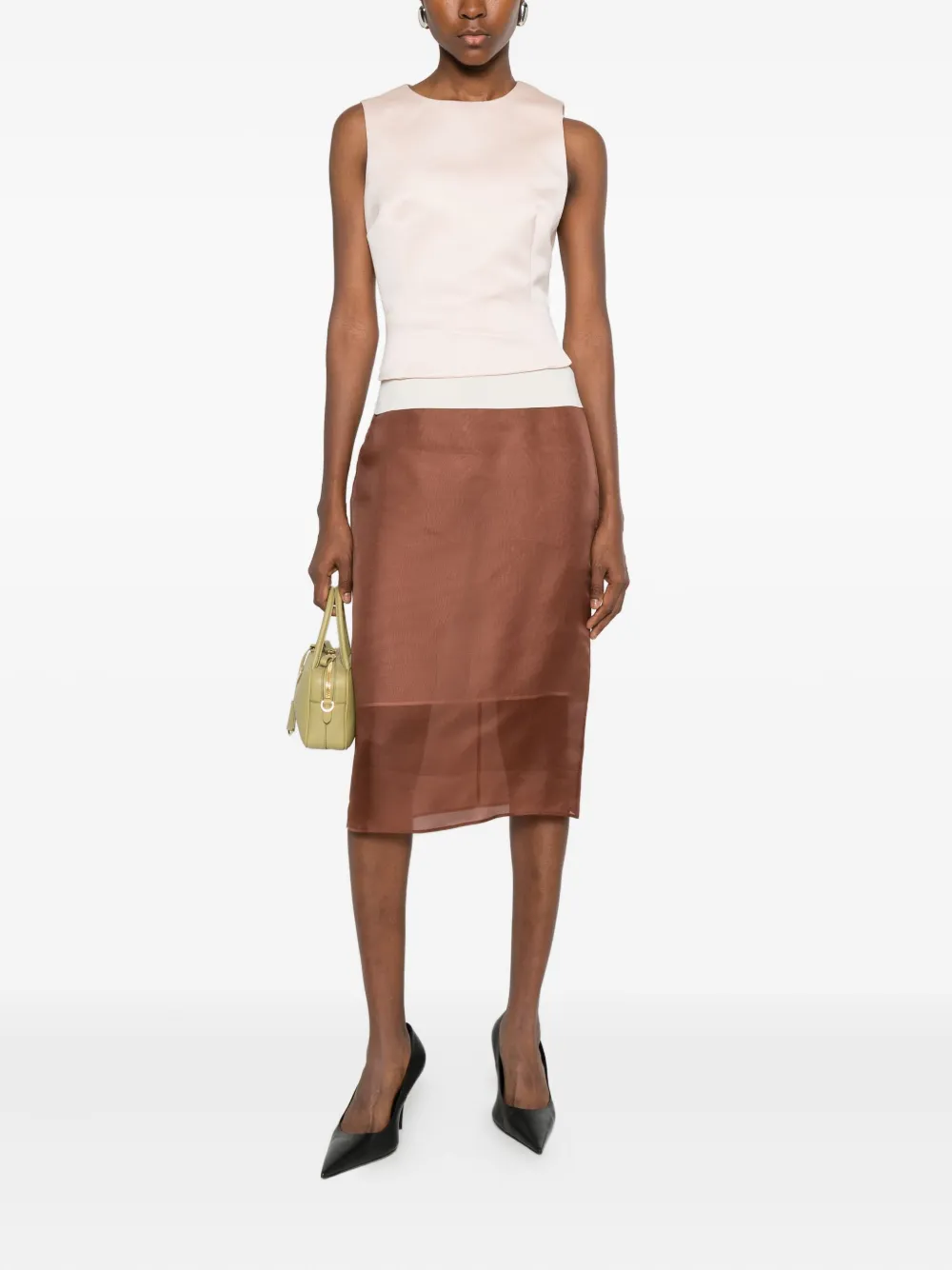 BITE Studios panelled midi skirt - Bruin