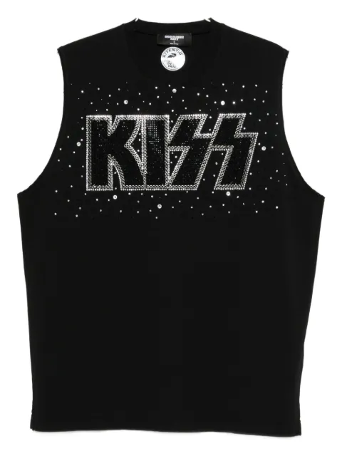 DSQUARED2 x Kiss crystal-embellished tank top