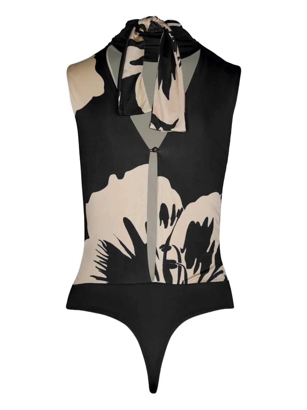 Johanna Ortiz Legendario Floral Bodysuit In Black