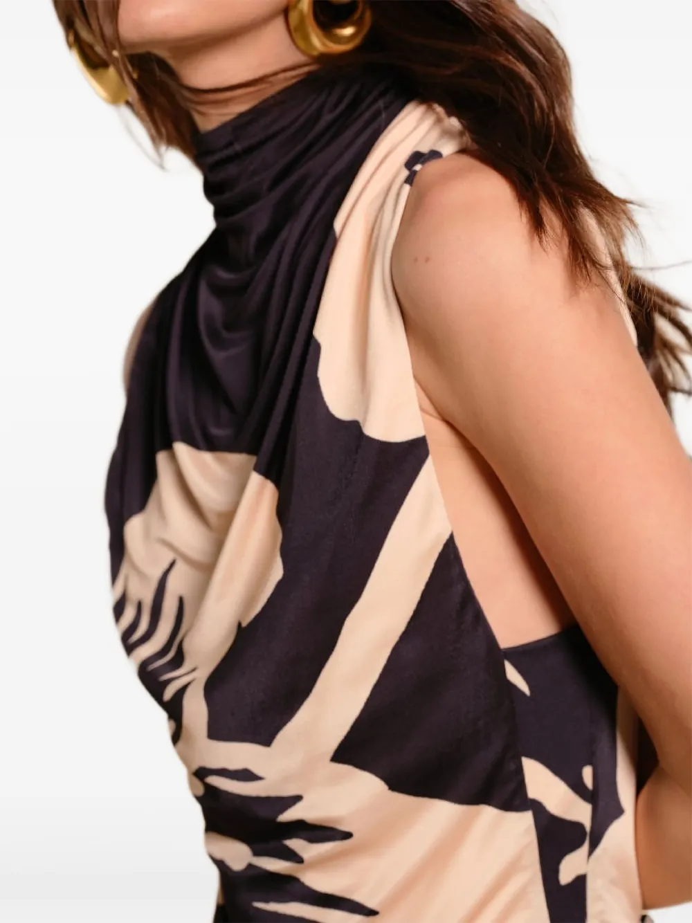Johanna Ortiz Legendario Floral Bodysuit In Black
