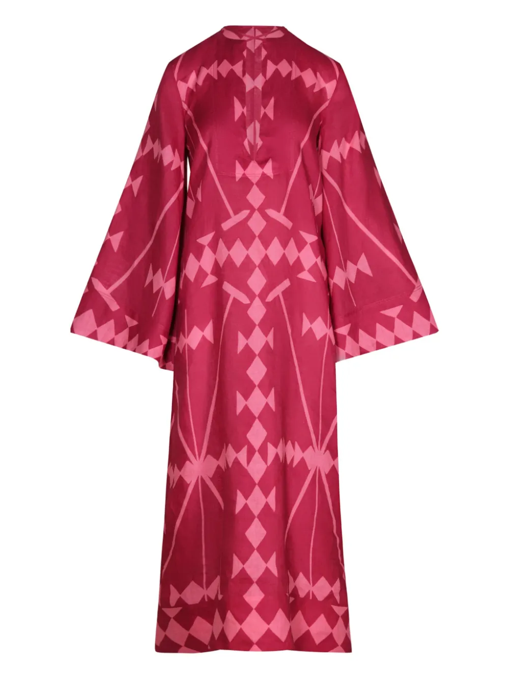 Johanna Ortiz Savannah maxi-jurk met geometrische print Roze