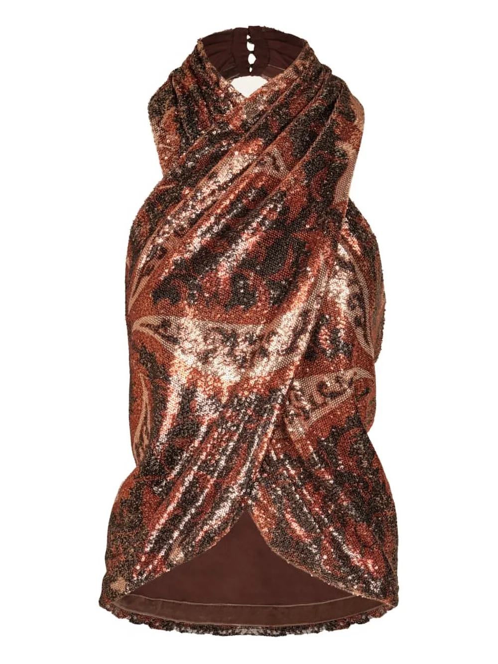 Johanna Ortiz Top con paillettes - Nero