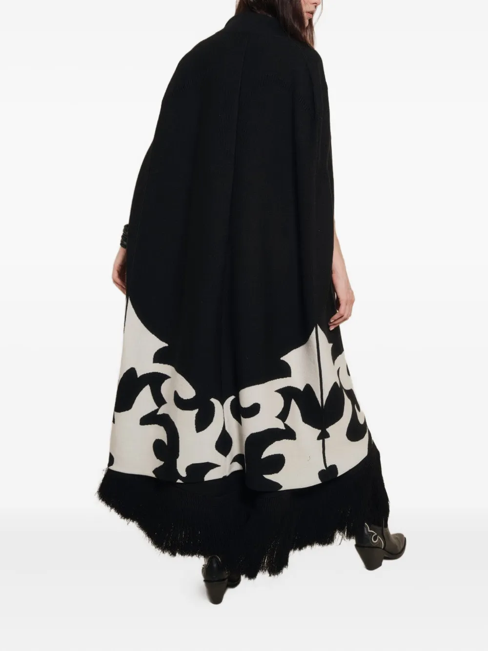 Johanna Ortiz Tie-neck Cape In Black