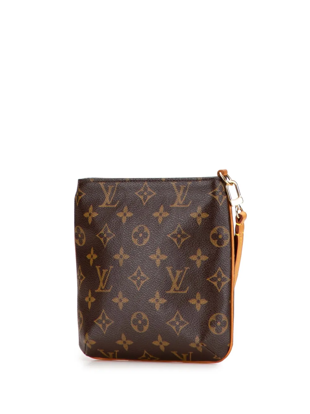 Pre-owned Louis Vuitton 2003 Monogram Partition Clutch Bag In Brown