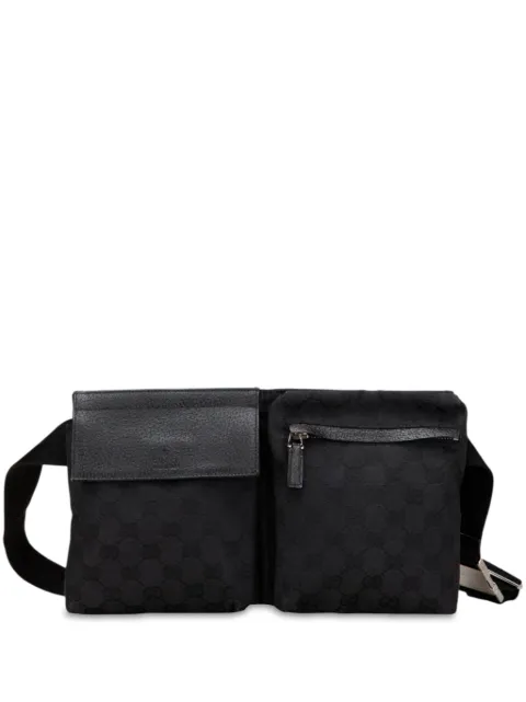 Gucci Pre-Owned 2000-2015 GG Canvas Double Pocket belt bag