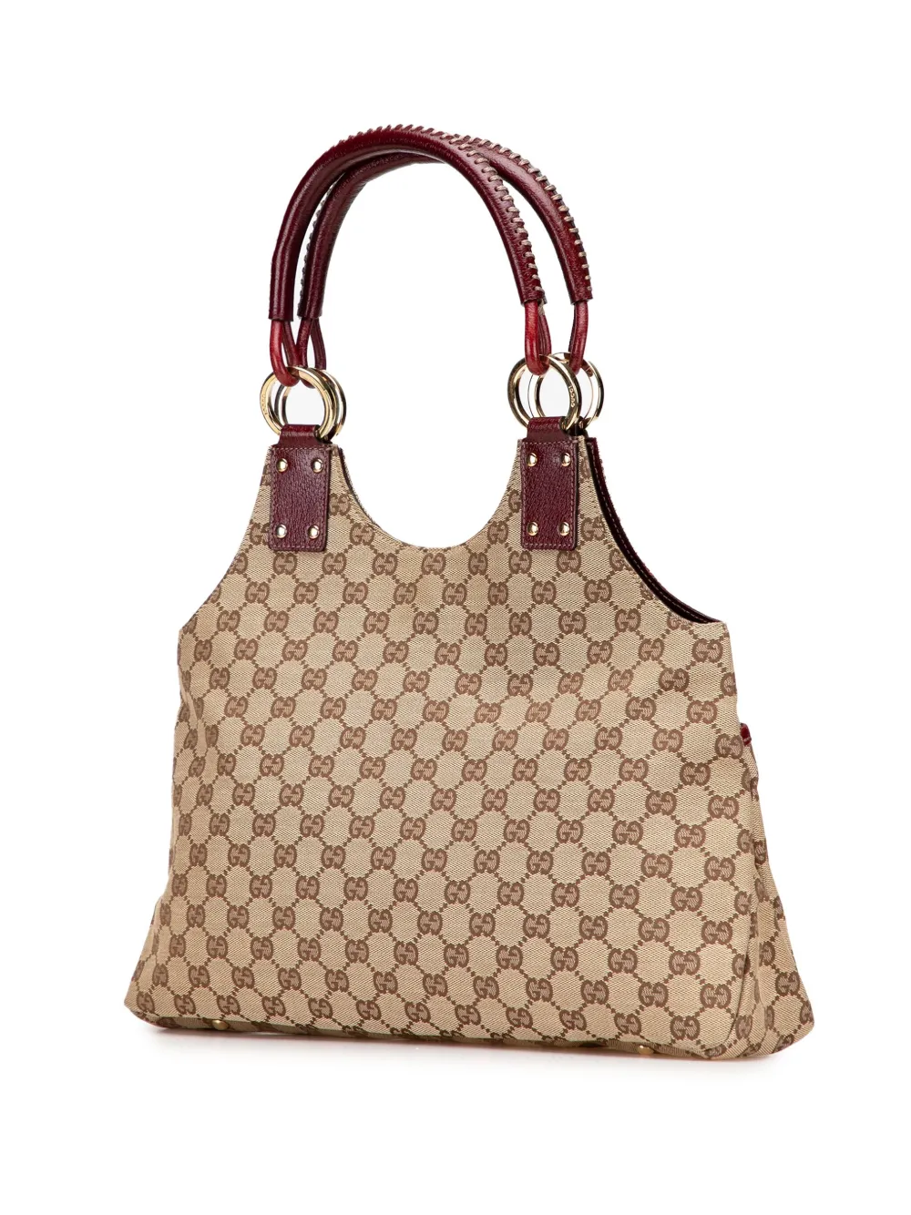 Pre-owned Gucci 2000-2015 Gg Canvas Shoulder Bag In Brown