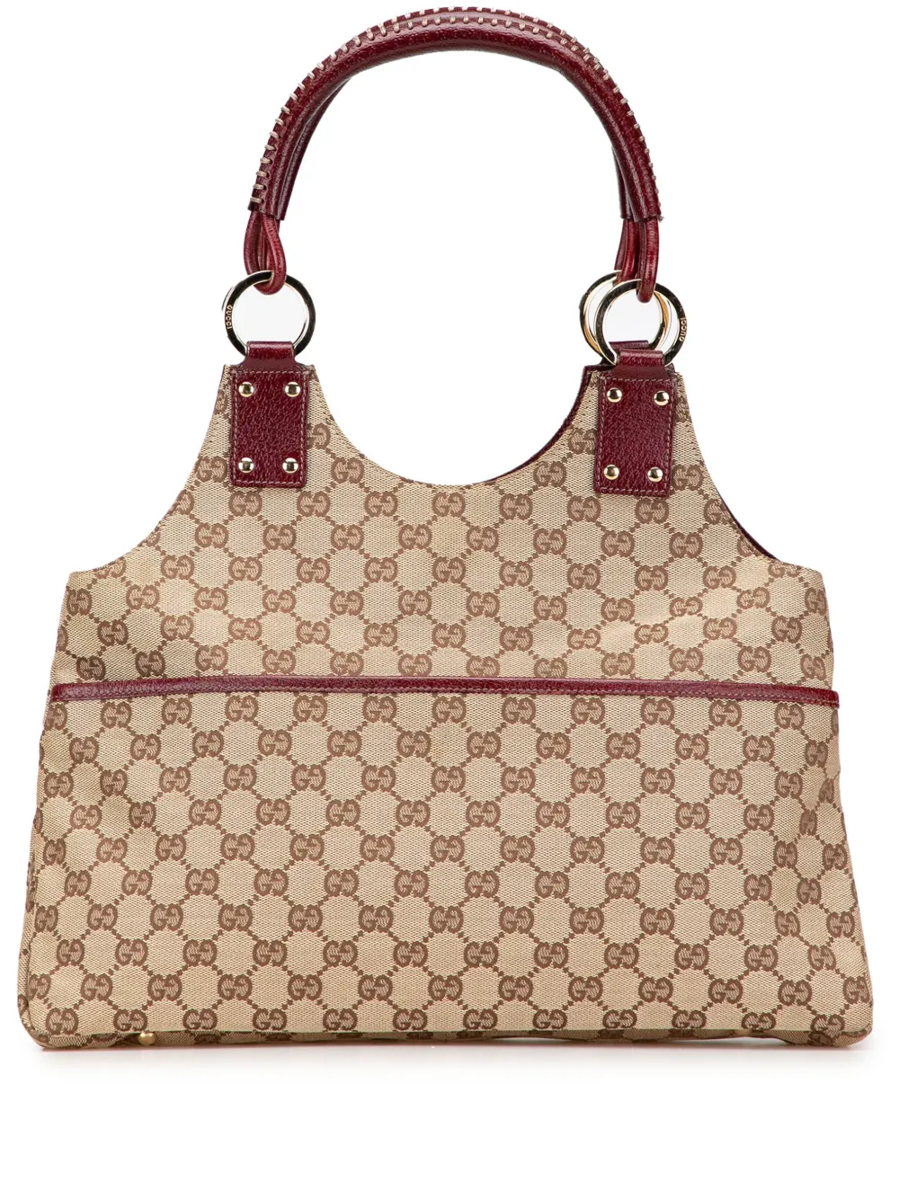 Pre-owned Gucci 2000-2015 Gg Canvas Shoulder Bag In Brown