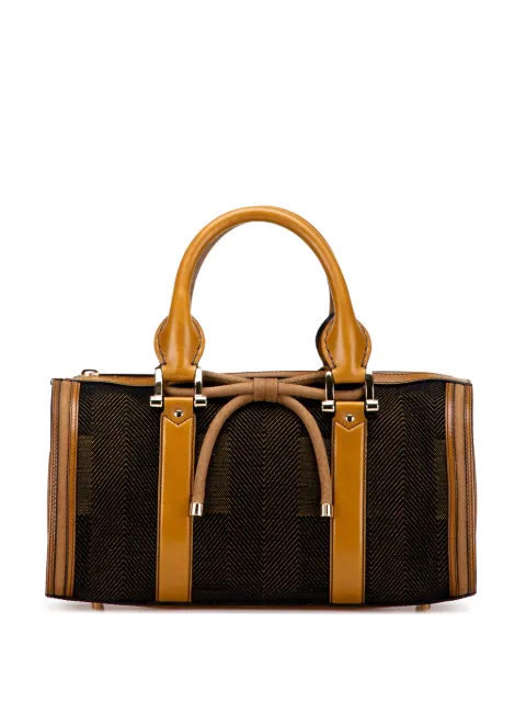 Burberry Pre-Owned bolsa de mano Prorsum Jacquard and Tweed Bow Barrel Top Handle Bag 2000-2017