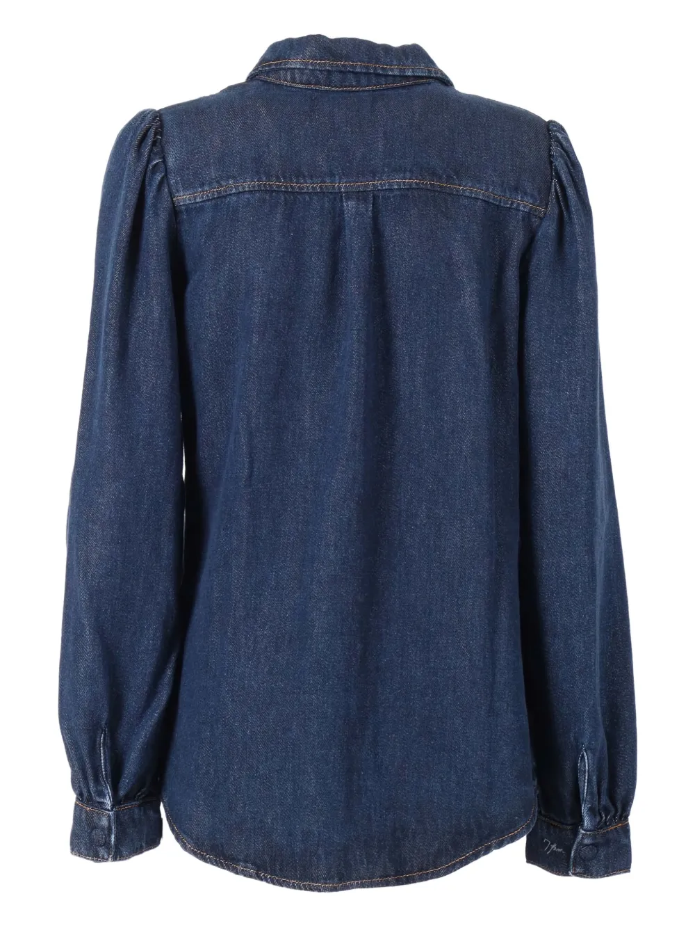 7 For All Mankind puff-sleeve shirt - Blauw